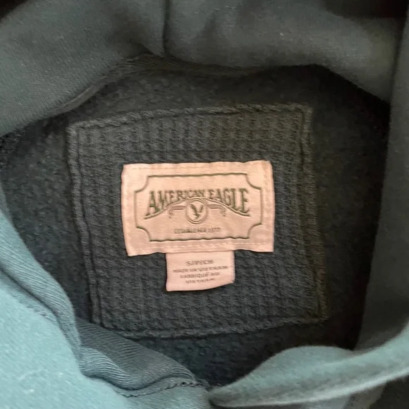 AEO Emerald Green Hoodie NWOT - Picture 6 of 10